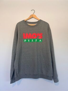Men’s Imos Pizza Gray Sweatshirt! Size Large!